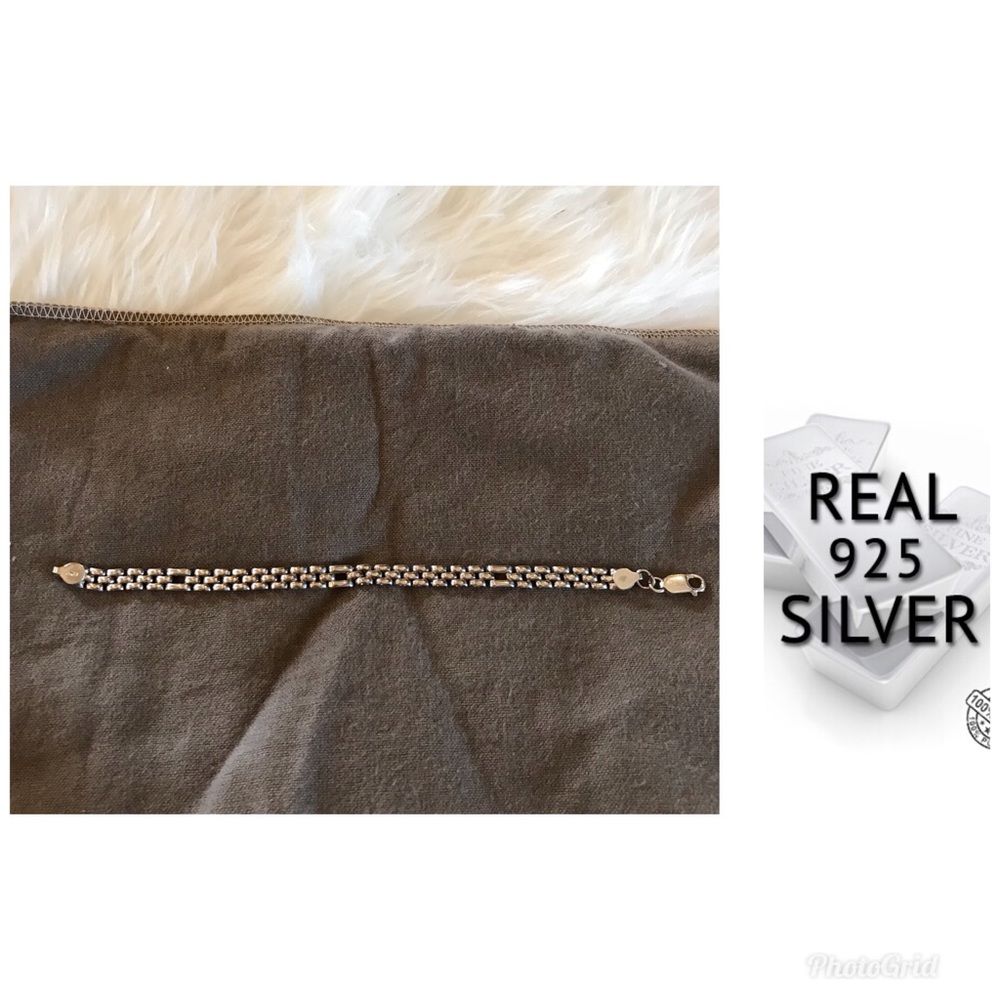 Vintage 925 sterling silver bracelet Italy